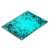 Carnet Arrière - plan turquoise grunge couleur. Elément d (Côté gauche)