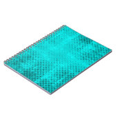 Carnet Arrière - plan turquoise grunge couleur. Elément d (Côté gauche)