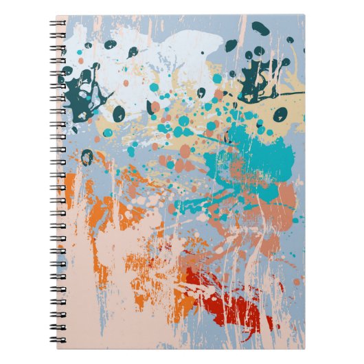 Carnet arrière - plan vintage Abstrait avec pai multicolo (Devant)