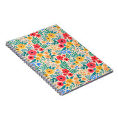 Carnet arrière - plan vintage fleuri. Patch vintage trans (Côté Droit)