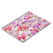 Carnet Arrière - plans d'aquarelle Orchidée-Sakura (Côté gauche)