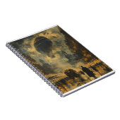 Carnet Arrivée en soirée - Une scène de rue Steampunk (Côté Droit)