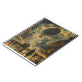 Carnet Arrivée en soirée - Une scène de rue Steampunk (Côté gauche)