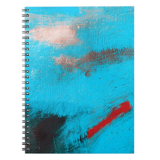 Carnet Art Abstrait Arrière-plan, peinture, fine, bleu, t (Devant)