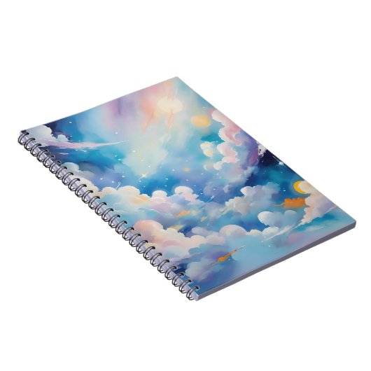 Carnet Art Abstrait avec thème ciel (Côté Droit)