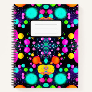 Carnet art abstrait brillant