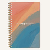 Carnet Art Abstrait coloré Personnalisé (Recto)