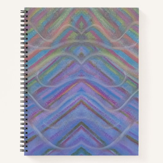 Carnet Art abstrait coloré unique P40M (Devant)