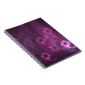 Carnet art abstrait de méduse rose (Côté Droit)