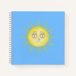 Carnet Art abstrait de soleil lumineux