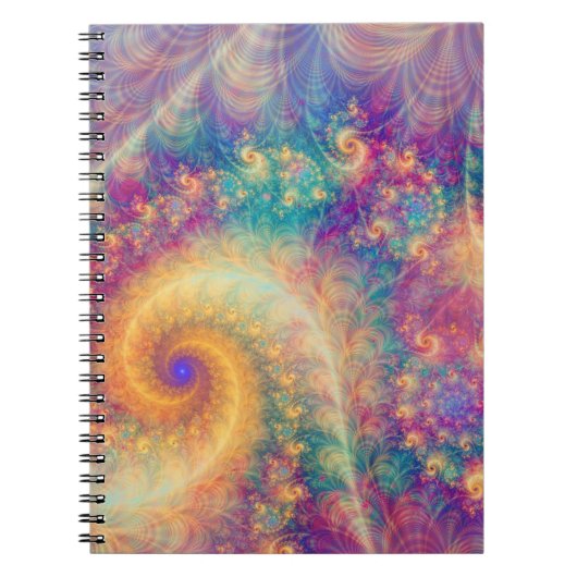 Carnet Art abstrait de vortex fractal de fantaisie fantas (Devant)