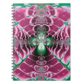 Carnet Art Abstrait Fleur Rouge (Devant)