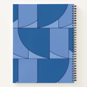 Carnet Art Abstrait géométrique bleu (Dos)