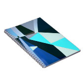 Carnet Art Abstrait géométrique bleu gras (Côté Droit)