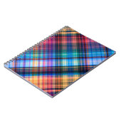 Carnet art abstrait géométrique diagonale motif arc-en-ci (Côté gauche)