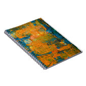 Carnet Art Abstrait Mélangé Orange Mélangé Abstrait Ac (Côté Droit)