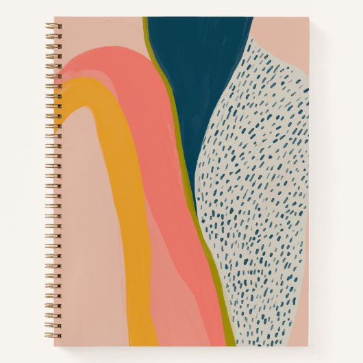 Carnet Art Abstrait moderne coloré (Devant)