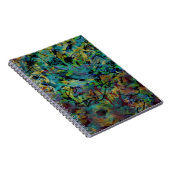 Carnet Art abstrait multicolore griffonné (Côté Droit)
