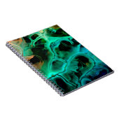 Carnet Art Abstrait peinture néon brillant en violet et p (Côté Droit)