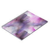 Carnet art abstrait pourpre de cubisme sans couture (Côté gauche)