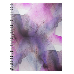 Carnet art abstrait pourpre de cubisme sans couture
