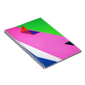 Carnet Art abstrait rose et multicolore (Côté Droit)