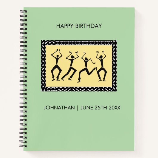 Carnet Art africain, Faisons la fête (Devant)