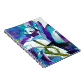 Carnet Art aquarelle de fleur d'orchidée de Singapour vio (Côté Droit)