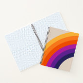 Carnet Art arc-en-ciel de style rétro coloré (Intérieur)