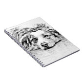 Carnet Art australien de chien de berger (Côté Droit)