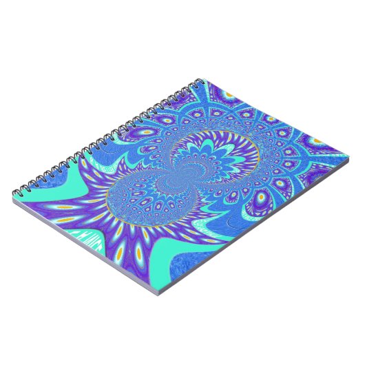 Carnet Art bleu moderne (Côté gauche)