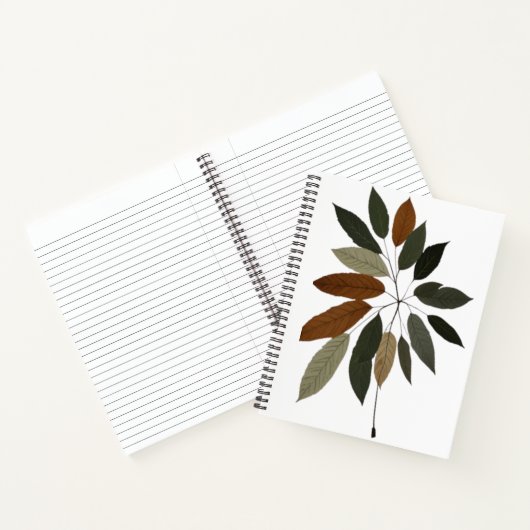 Carnet Art botanique de feuilles d'automne (Intérieur)