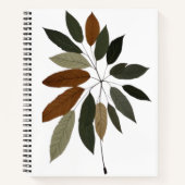 Carnet Art botanique de feuilles d'automne (Devant)