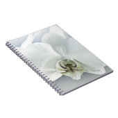 Carnet Art botanique de l'orchidée blanche élégante (Côté Droit)
