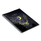 Carnet Art céleste Lune et étoiles (Côté Droit)