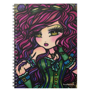 Carnet Art chaud d'imaginaire de fille de ballon à air d