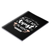 Carnet Art chrétien floral foncé - Psaume 56:3 (Côté gauche)