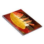 Carnet Art Culturel Africain : Design Rouge Or Riche (Côté Droit)