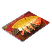 Carnet Art Culturel Africain : Design Rouge Or Riche (Côté gauche)