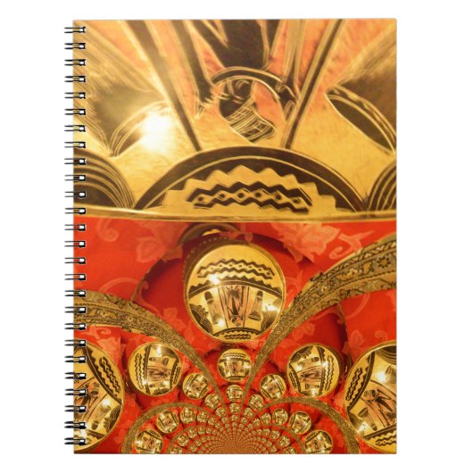 Carnet Art Culturel Africain : Design Rouge Or Riche (Devant)