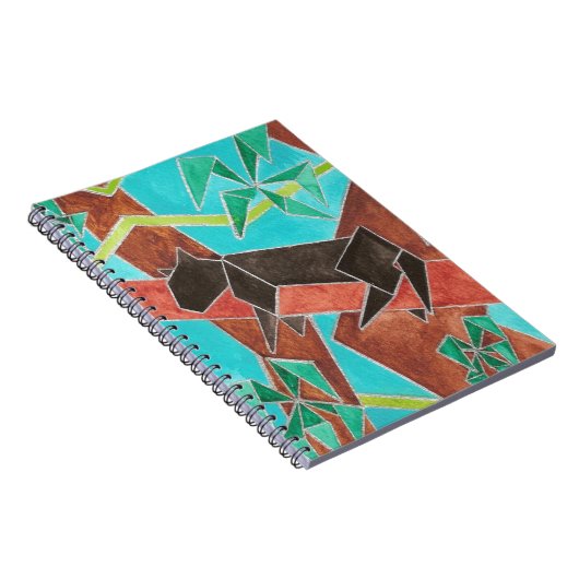 Carnet Art d'aquarelle de panthère (Côté Droit)