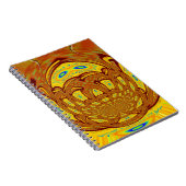 Carnet Art de baseball jaune doré Imprimer (Côté Droit)