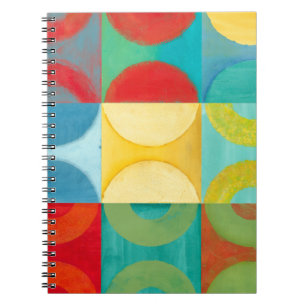 Carnet Art de bruit lumineux avec des cercles et des