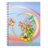 Carnet Art de chat et de pixel d'oiseaux (Devant)