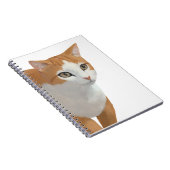 Carnet Art de chat roux adorable (Côté Droit)