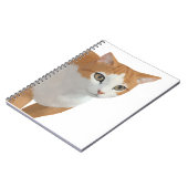 Carnet Art de chat roux adorable (Côté gauche)