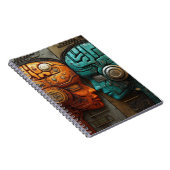 Carnet Art de couple d'androïde cyberpunk biomécanique (Côté Droit)