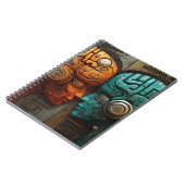 Carnet Art de couple d'androïde cyberpunk biomécanique (Côté gauche)