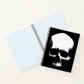Carnet Art de crâne monochrome (Intérieur)