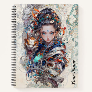 Carnet Art de déesse de dragon mystique - Imaginaire comp